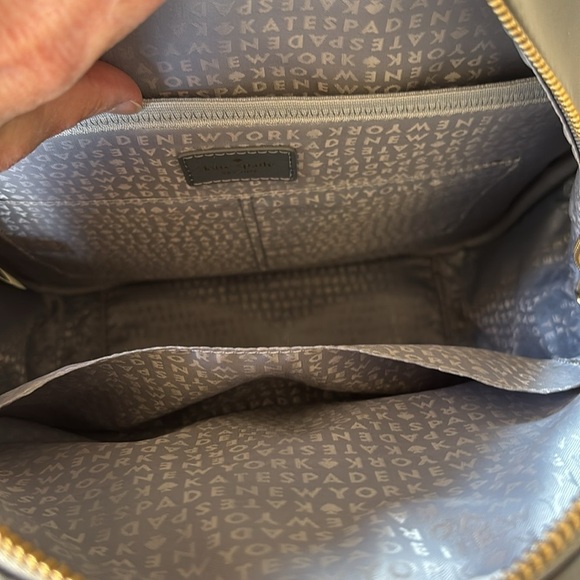Kate Spade Gray Nylon Backpack Gold Hardware - Picture 9 of 12